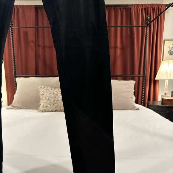 Real Suede and stretch leggings size M. Gently worn. - Picture 2 of 3